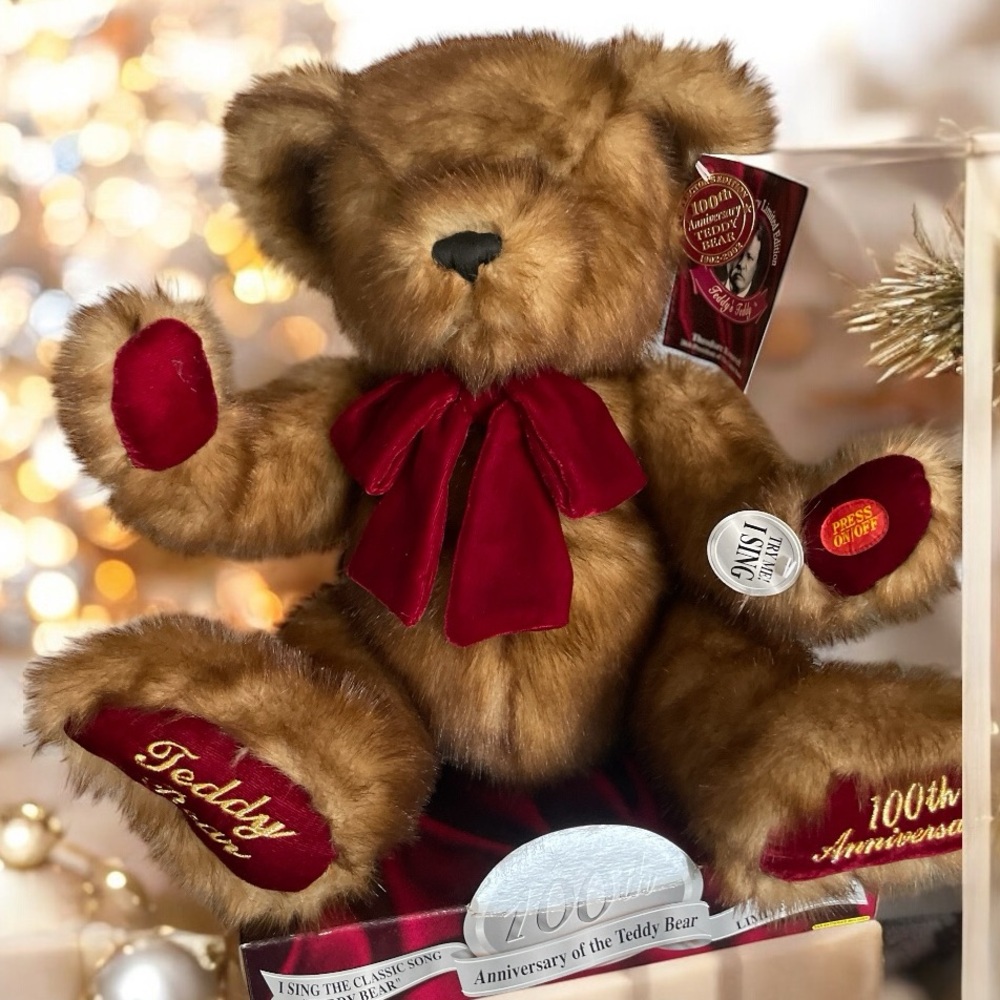 100th Anniversary Teddy Bear with Red Accents